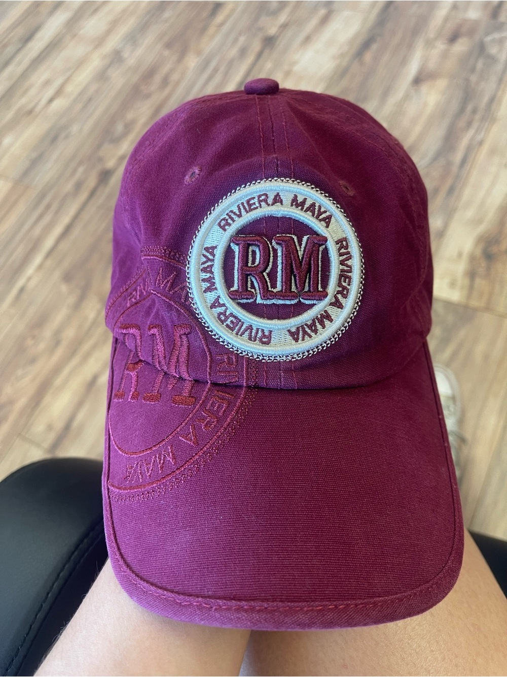 Riviera Deep Maroon Logo Baseball Hat